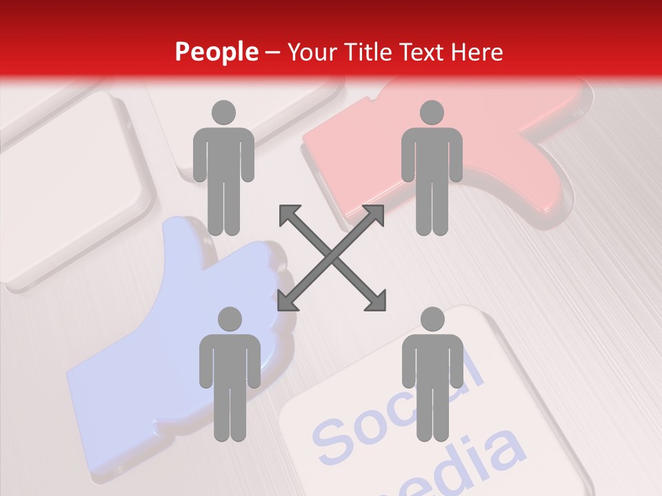 Friend Network Media PowerPoint Template