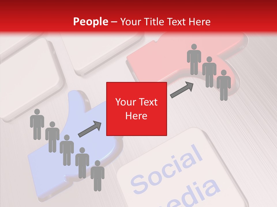 Friend Network Media PowerPoint Template