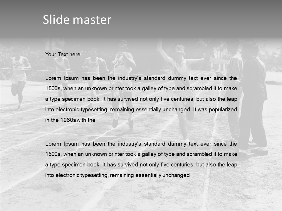 Athlete Thrill Smile PowerPoint Template