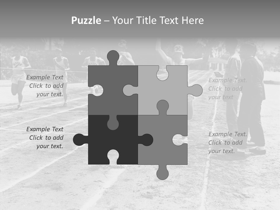 Athlete Thrill Smile PowerPoint Template