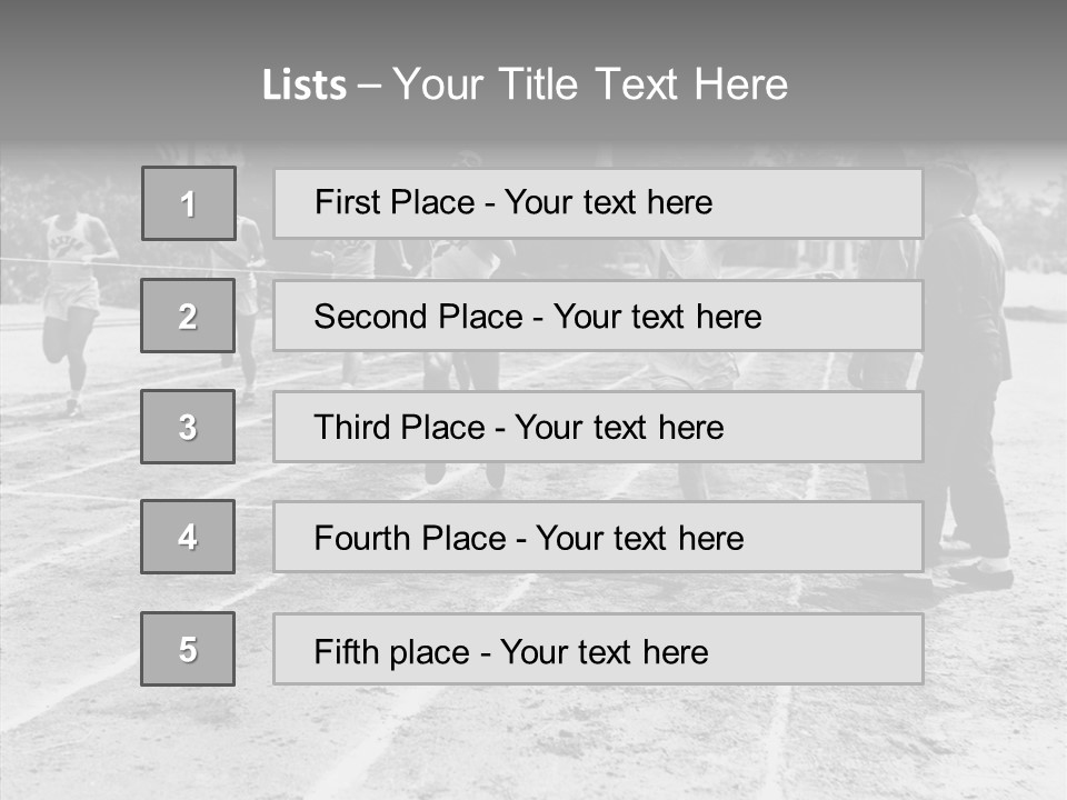 Athlete Thrill Smile PowerPoint Template