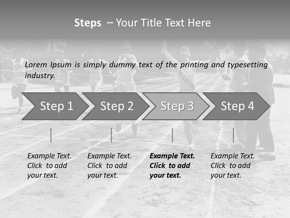 Athlete Thrill Smile PowerPoint Template
