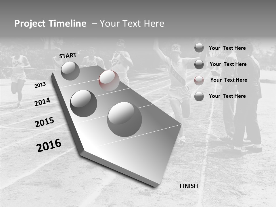 Athlete Thrill Smile PowerPoint Template
