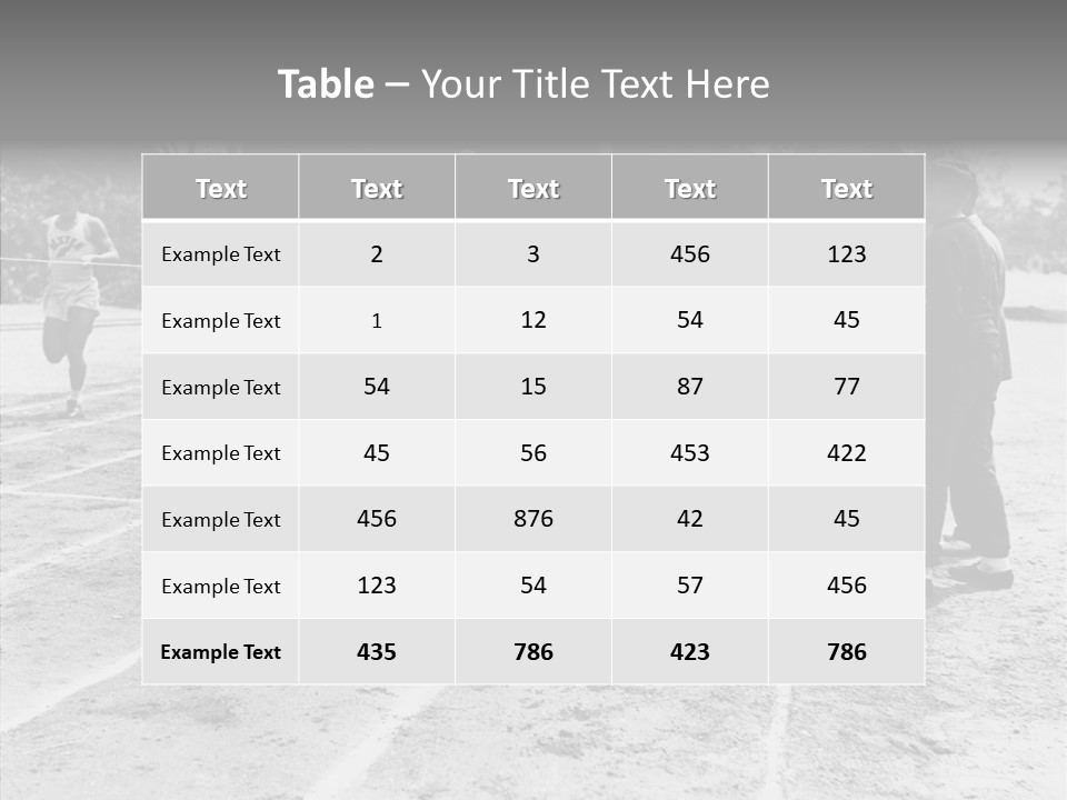 Athlete Thrill Smile PowerPoint Template