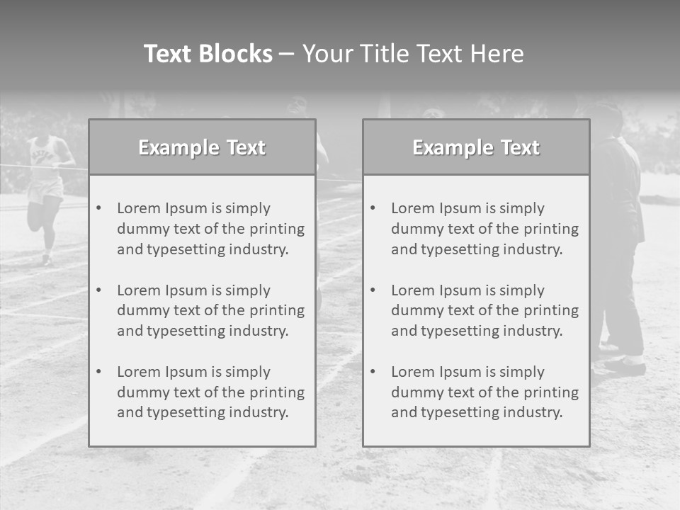 Athlete Thrill Smile PowerPoint Template
