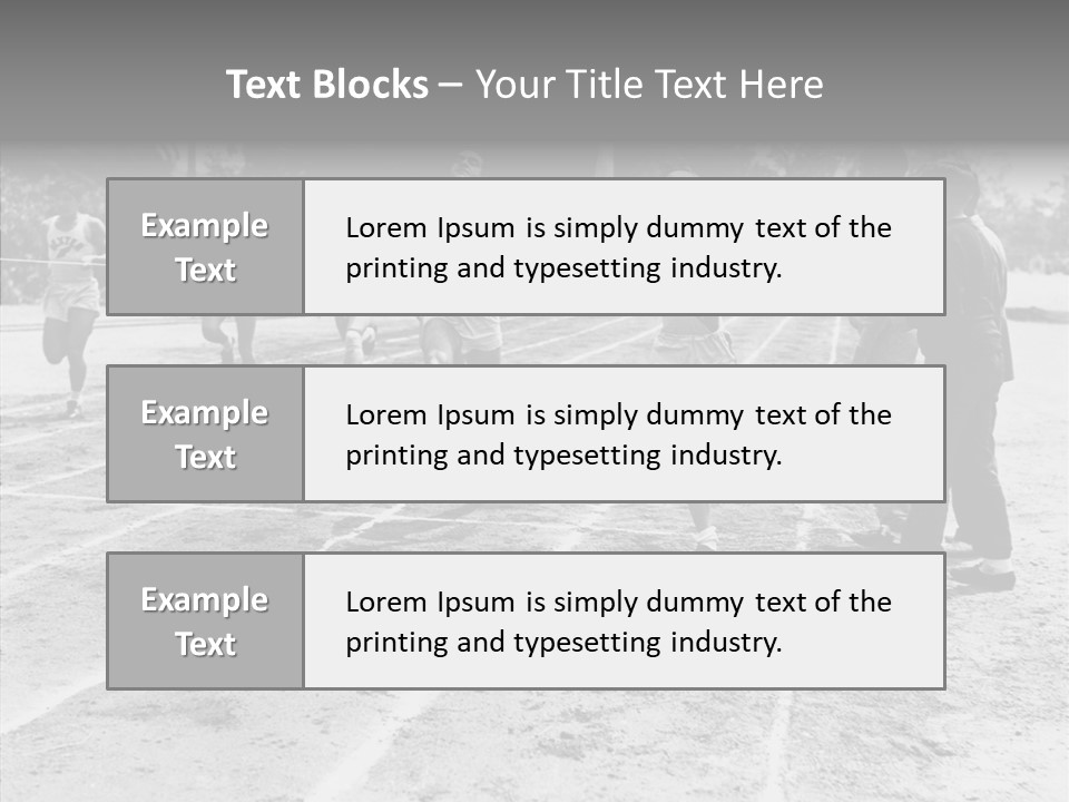 Athlete Thrill Smile PowerPoint Template