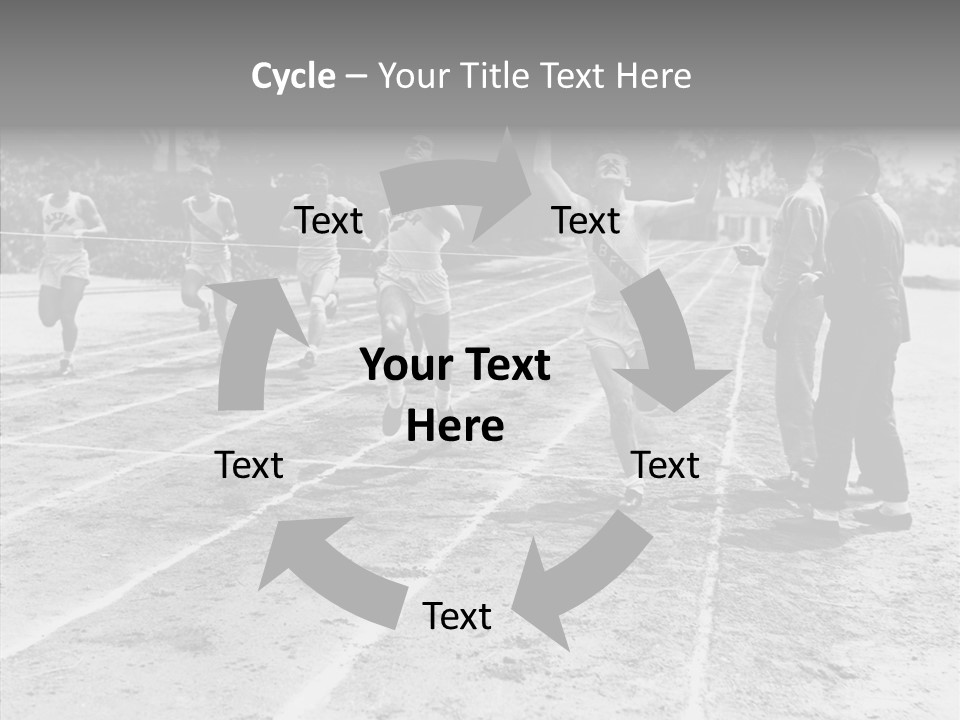 Athlete Thrill Smile PowerPoint Template