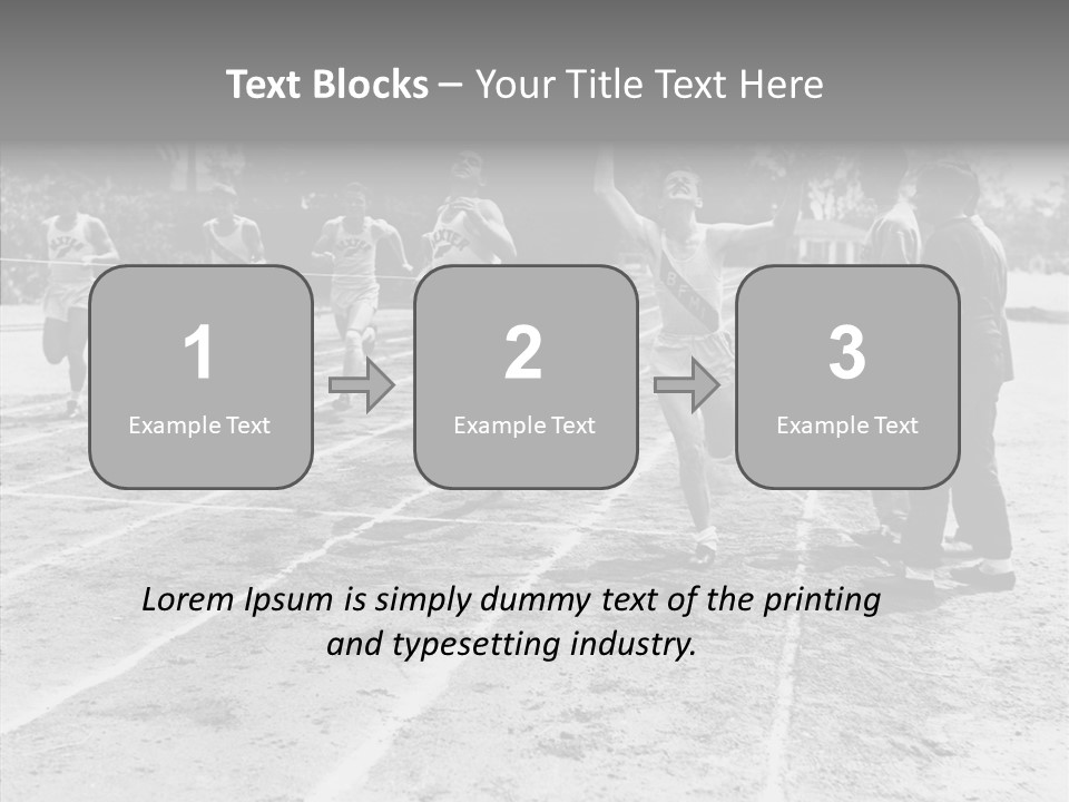 Athlete Thrill Smile PowerPoint Template