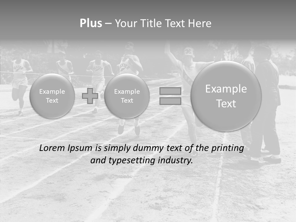 Athlete Thrill Smile PowerPoint Template