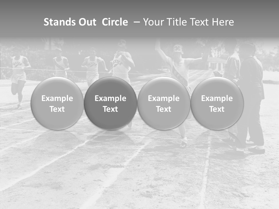 Athlete Thrill Smile PowerPoint Template