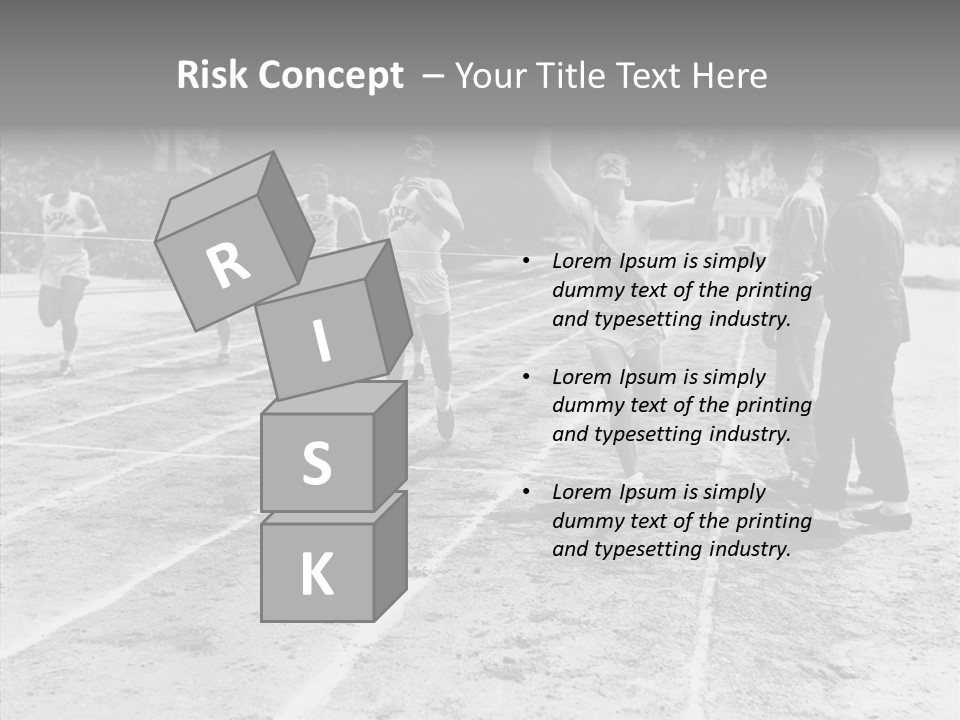 Athlete Thrill Smile PowerPoint Template