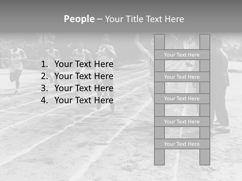 Athlete Thrill Smile PowerPoint Template