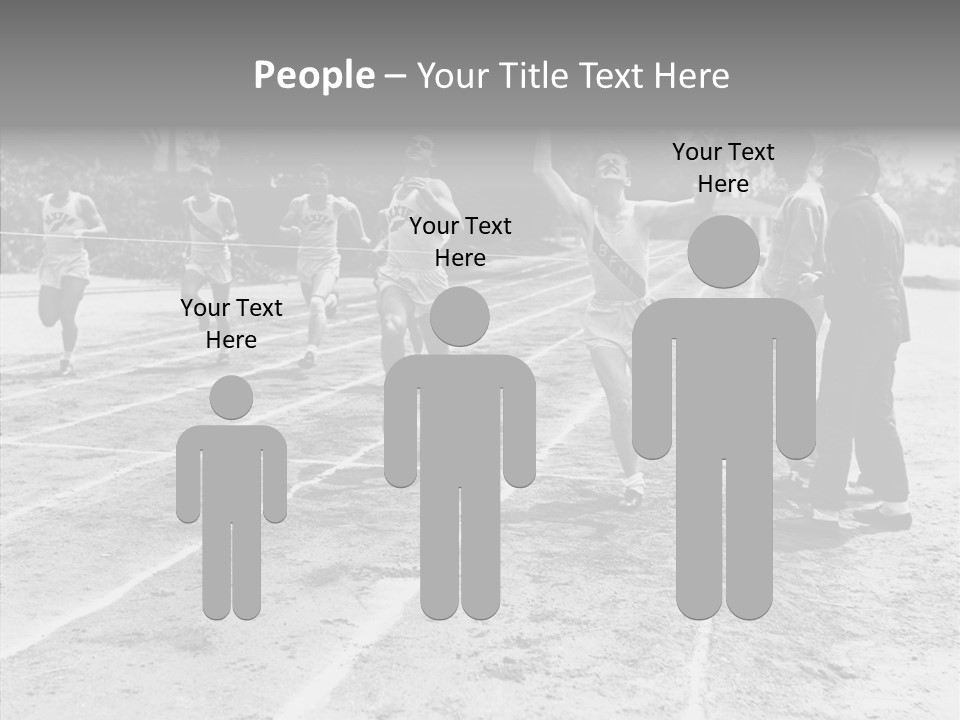 Athlete Thrill Smile PowerPoint Template