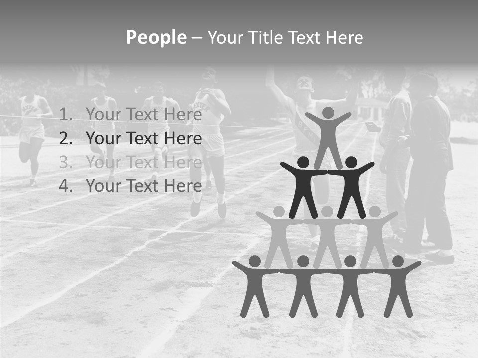 Athlete Thrill Smile PowerPoint Template