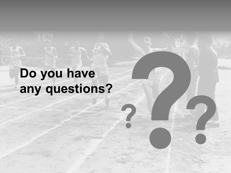 Athlete Thrill Smile PowerPoint Template