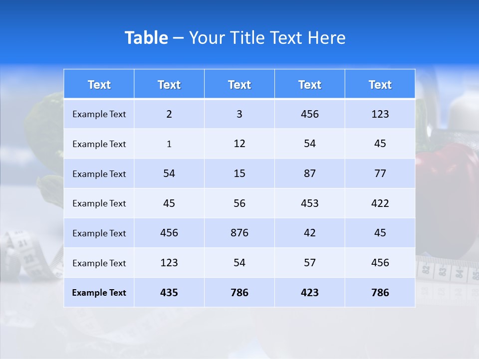 Care Size Energy PowerPoint Template
