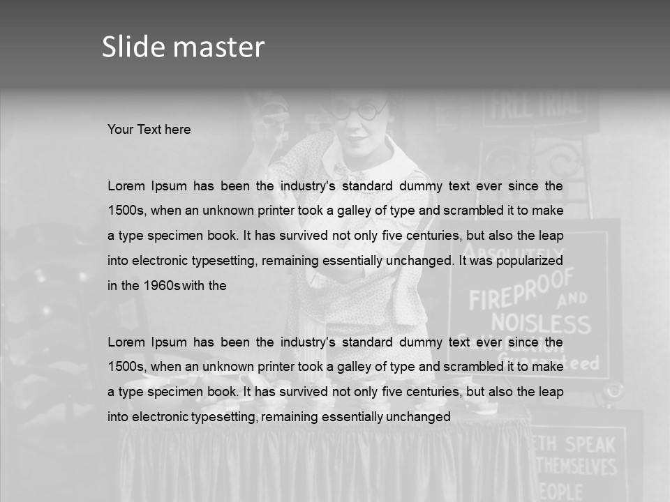 Capitalism Denture Absurd PowerPoint Template