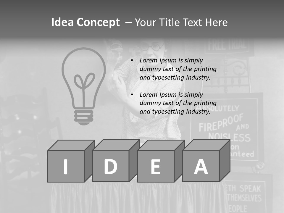 Capitalism Denture Absurd PowerPoint Template