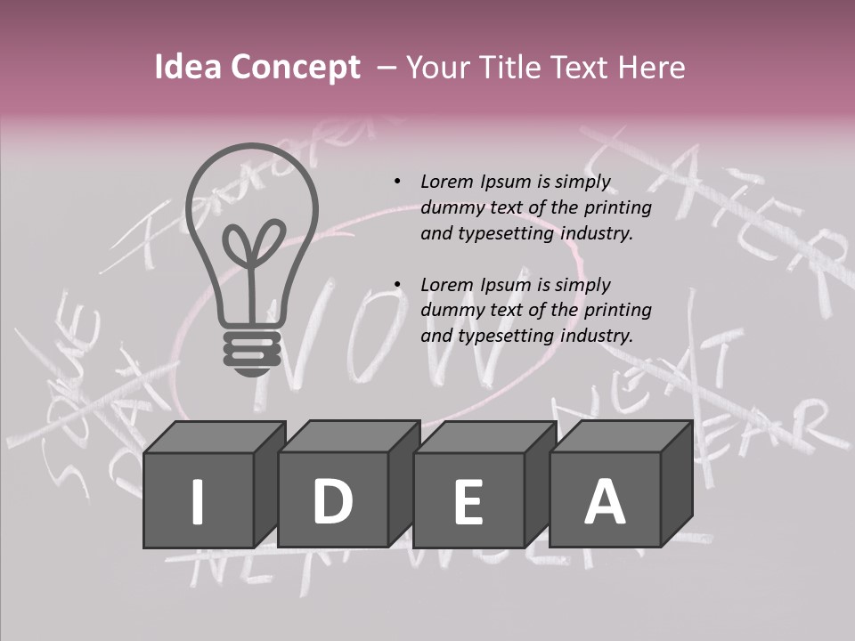 Drawing Now Urgency PowerPoint Template