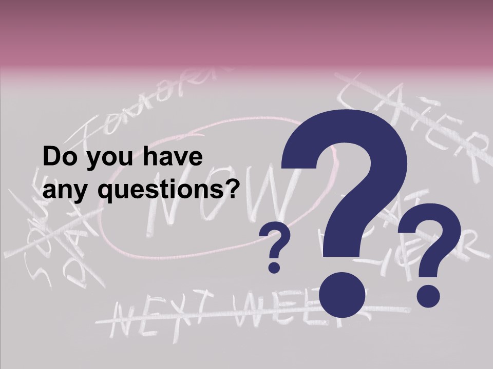 Drawing Now Urgency PowerPoint Template