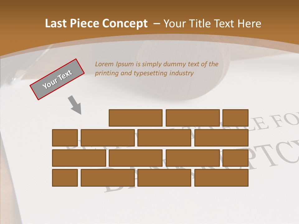 Law Insolvent Court PowerPoint Template