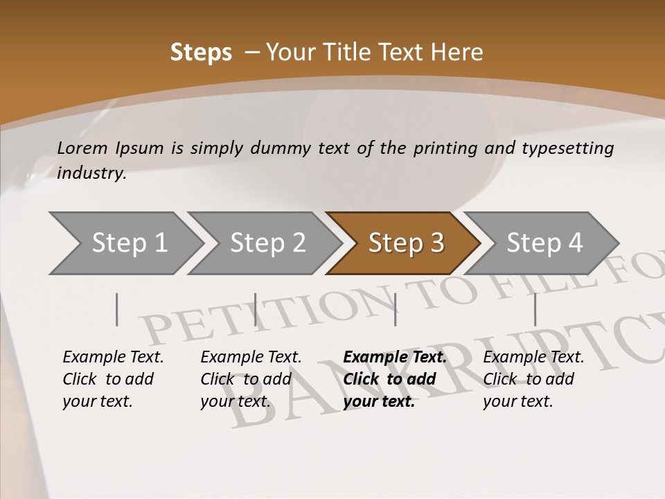 Law Insolvent Court PowerPoint Template