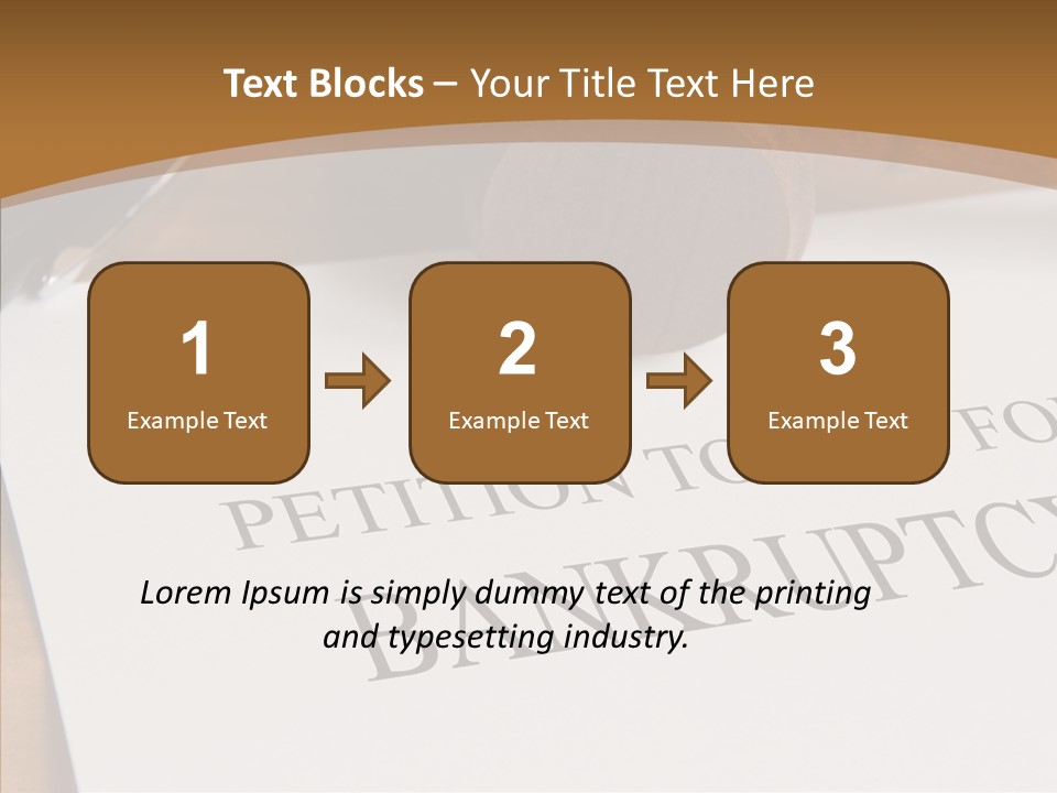Law Insolvent Court PowerPoint Template