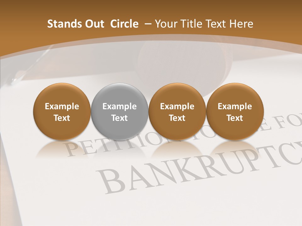 Law Insolvent Court PowerPoint Template