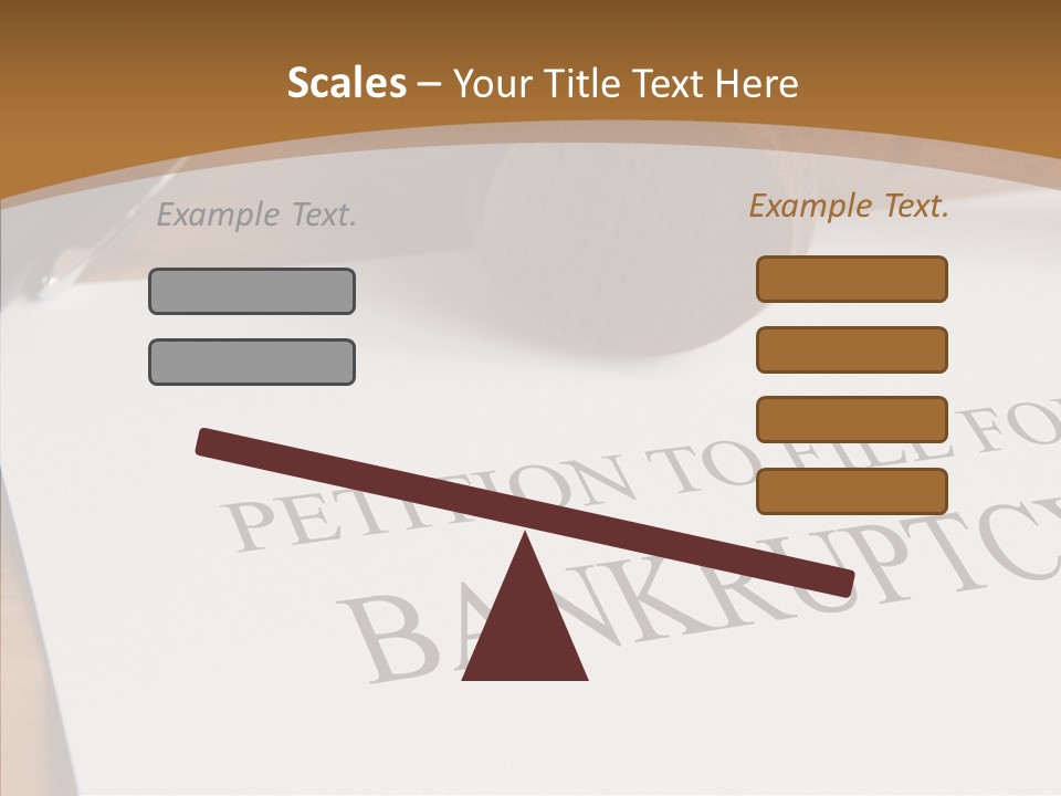 Law Insolvent Court PowerPoint Template