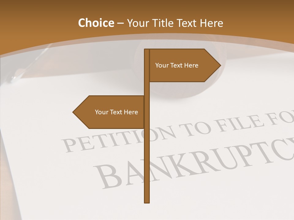 Law Insolvent Court PowerPoint Template