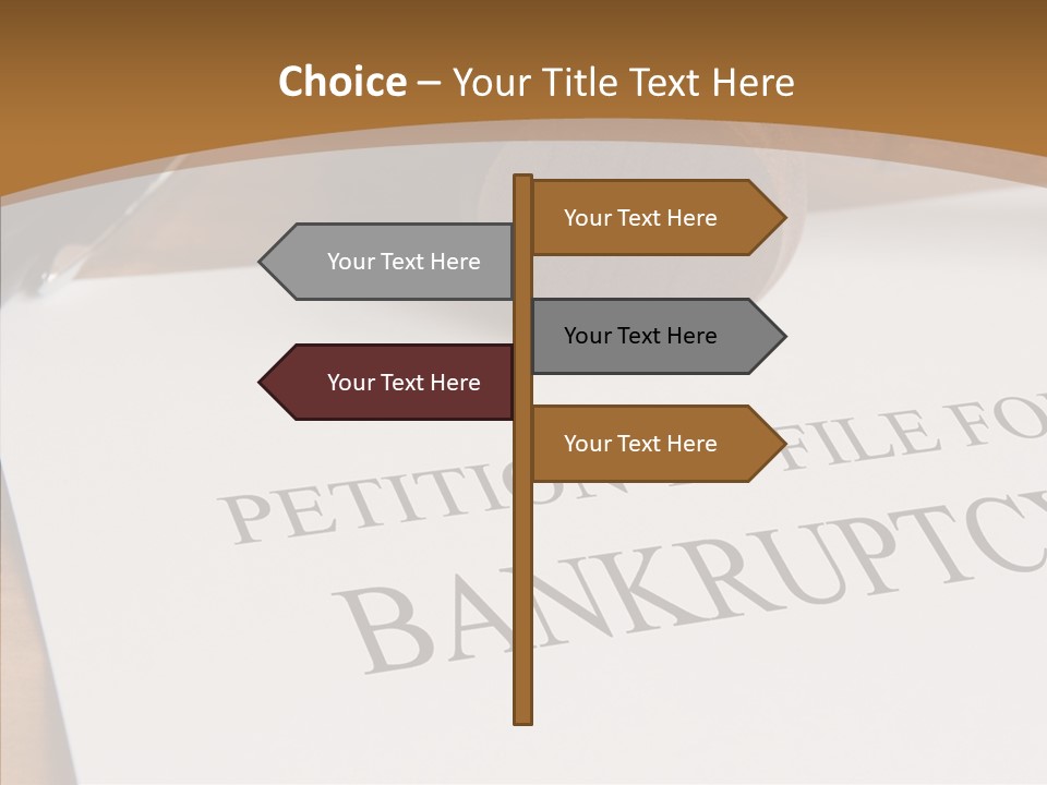 Law Insolvent Court PowerPoint Template