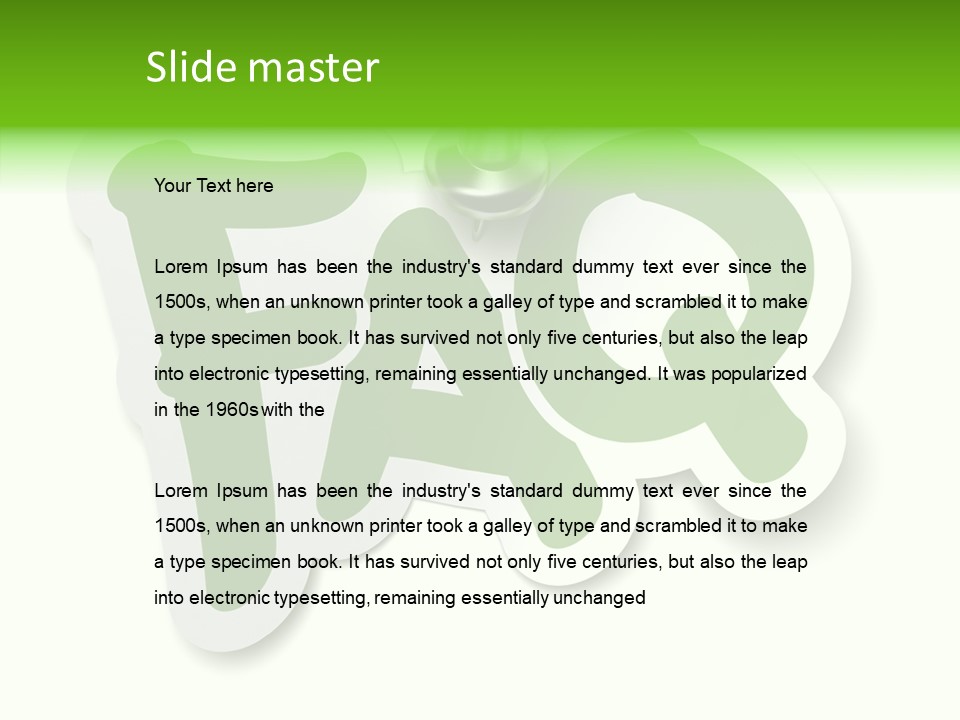 Sticker Background Thumbtack PowerPoint Template