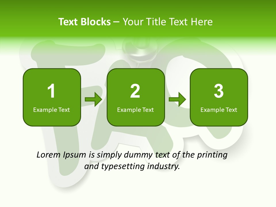 Sticker Background Thumbtack PowerPoint Template