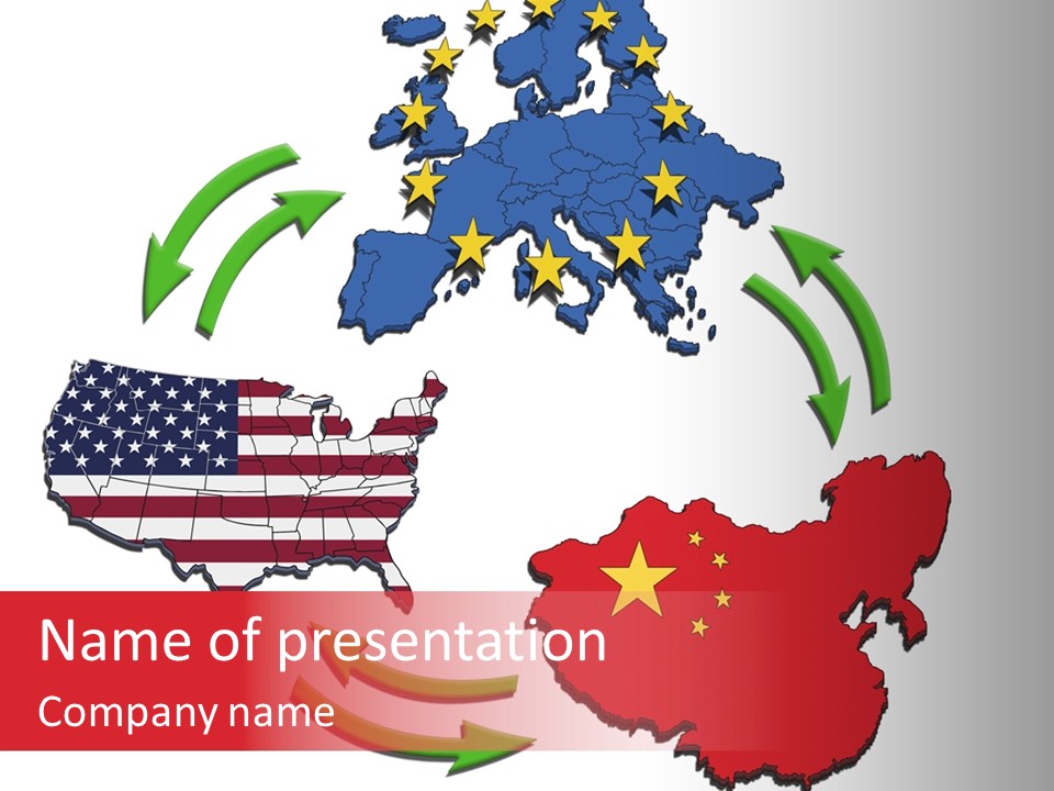 Border Import World PowerPoint Template