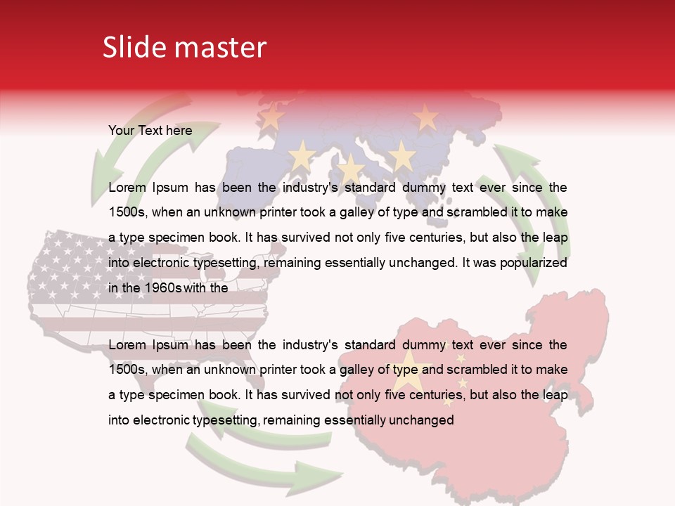 Border Import World PowerPoint Template