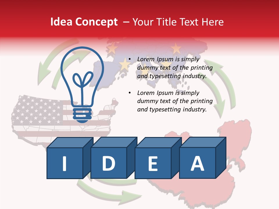 Border Import World PowerPoint Template