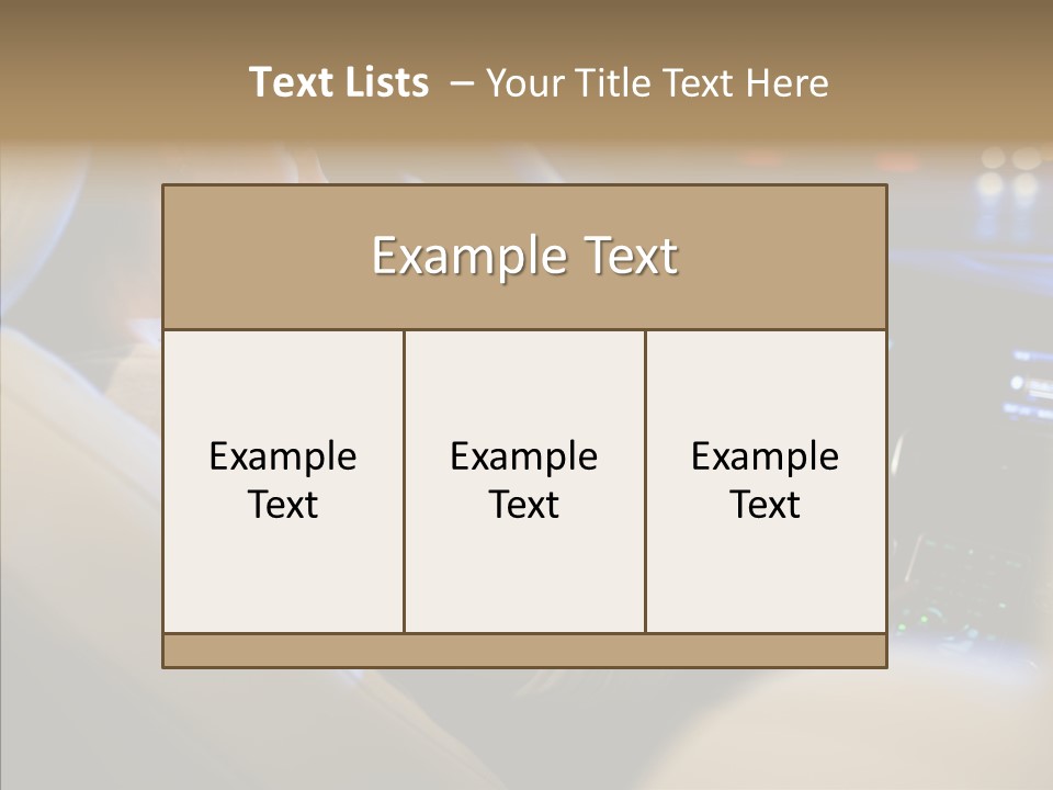 Velocity Steer Car PowerPoint Template