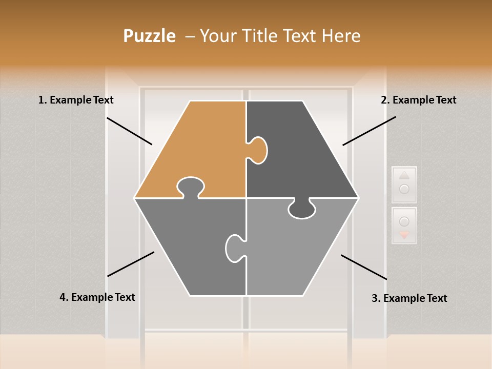 Triangle Equipment Buttons PowerPoint Template