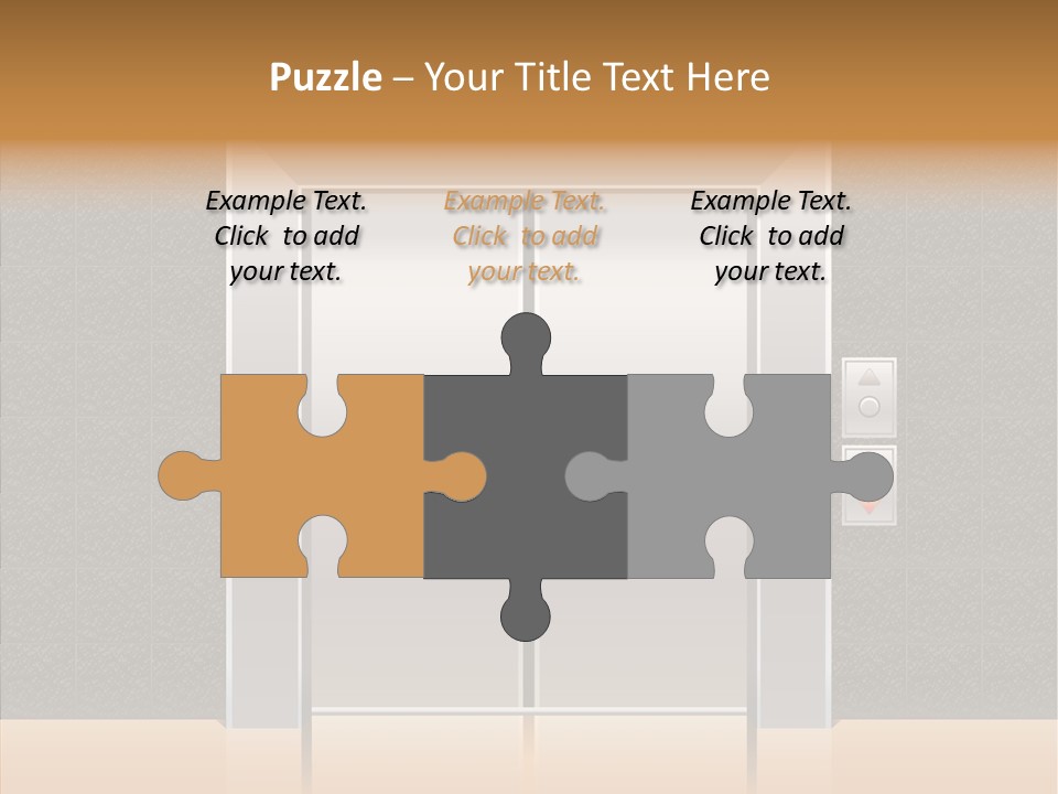 Triangle Equipment Buttons PowerPoint Template
