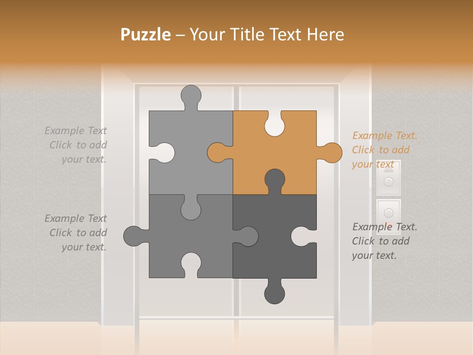 Triangle Equipment Buttons PowerPoint Template