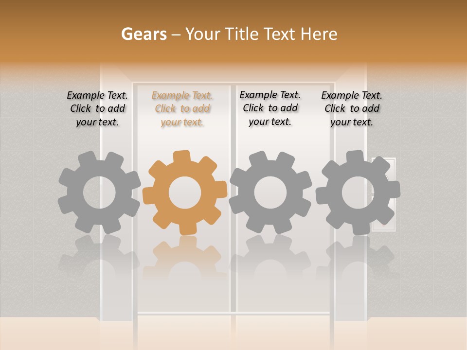 Triangle Equipment Buttons PowerPoint Template