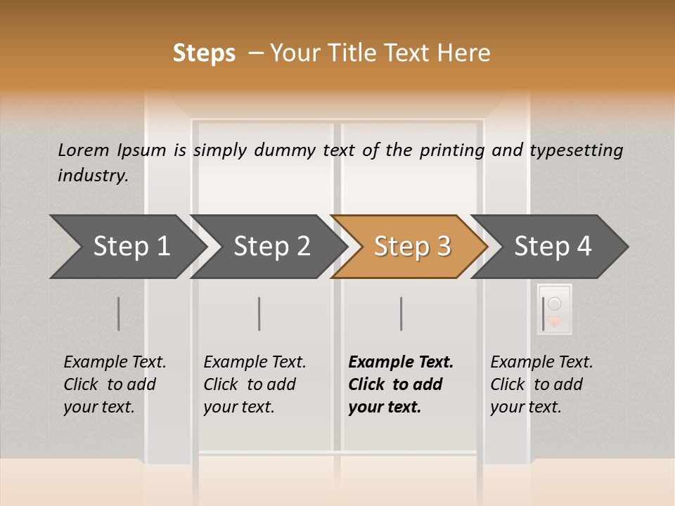 Triangle Equipment Buttons PowerPoint Template