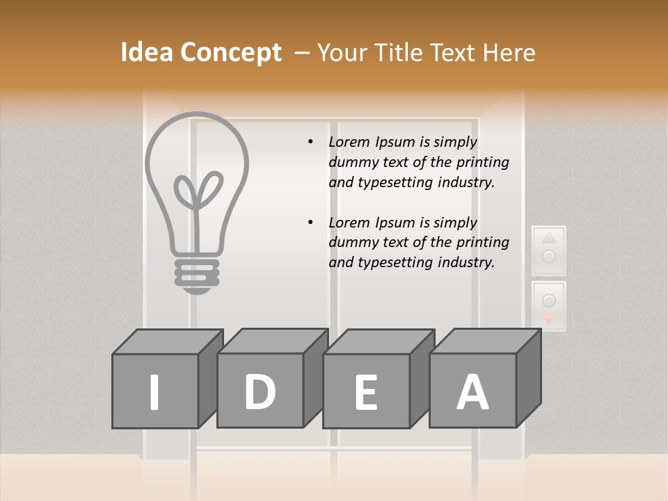 Triangle Equipment Buttons PowerPoint Template
