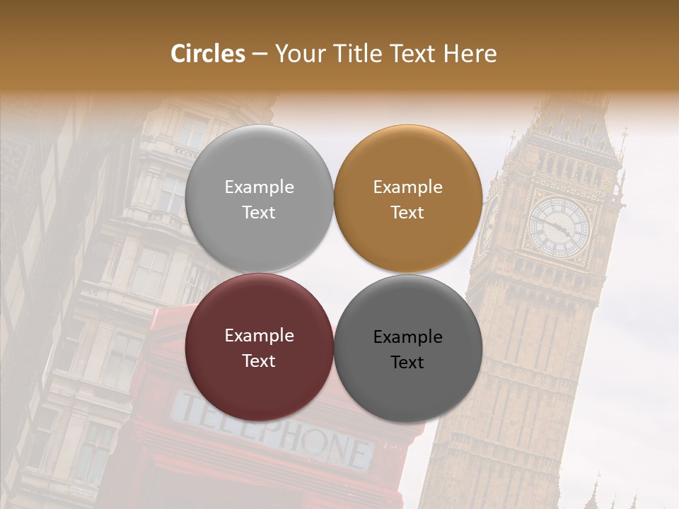 Britain Parliament Tourist PowerPoint Template
