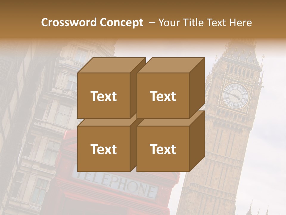 Britain Parliament Tourist PowerPoint Template
