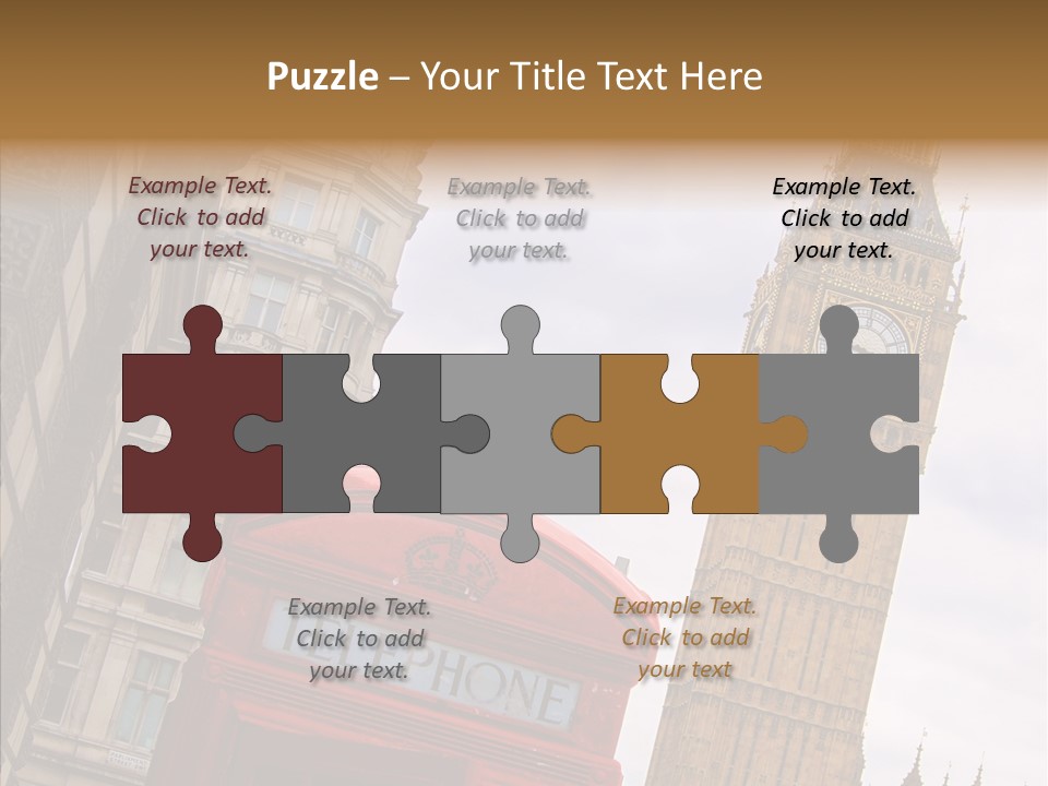 Britain Parliament Tourist PowerPoint Template