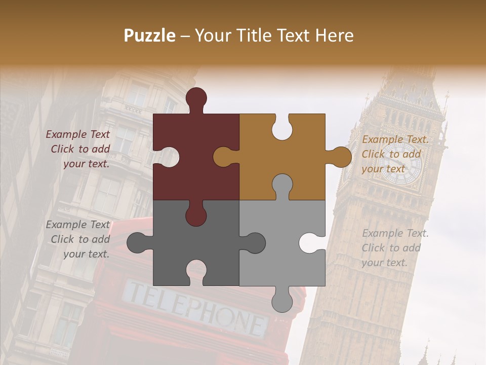 Britain Parliament Tourist PowerPoint Template