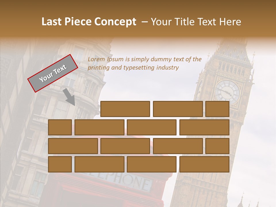Britain Parliament Tourist PowerPoint Template