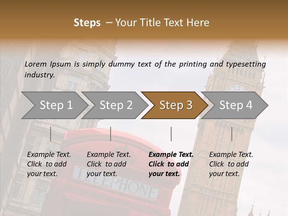 Britain Parliament Tourist PowerPoint Template