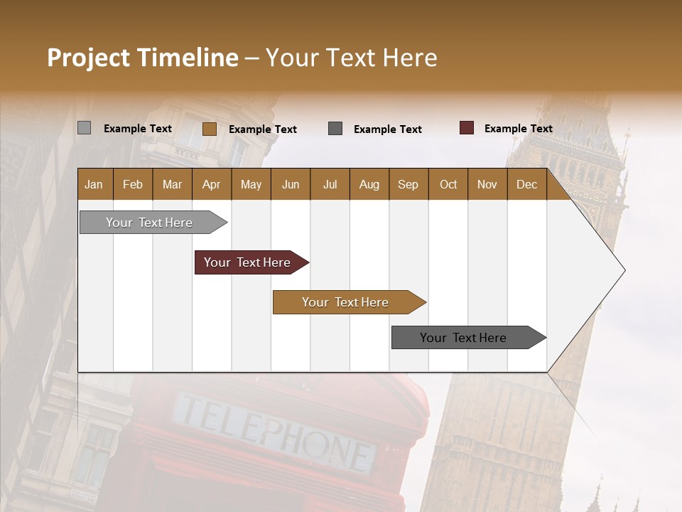 Britain Parliament Tourist PowerPoint Template
